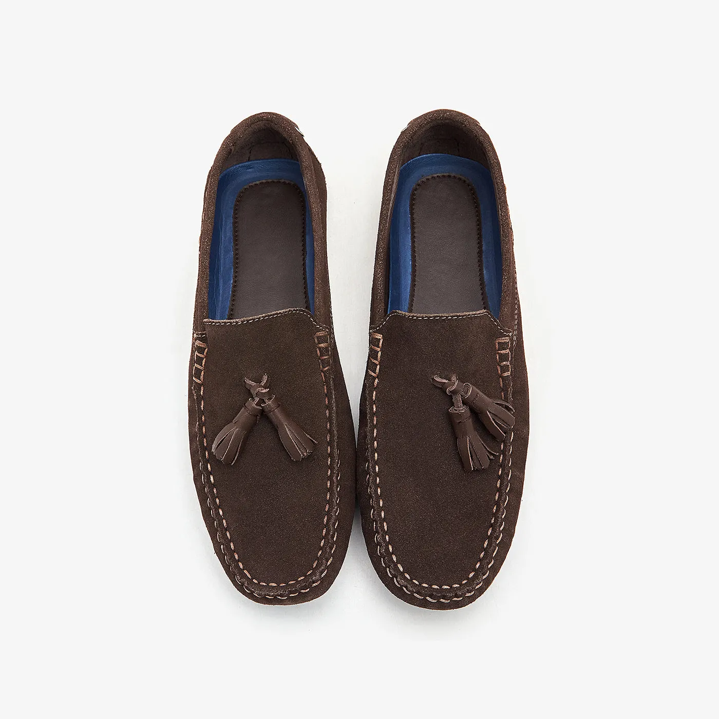 Tassled Leather Loafers for Men