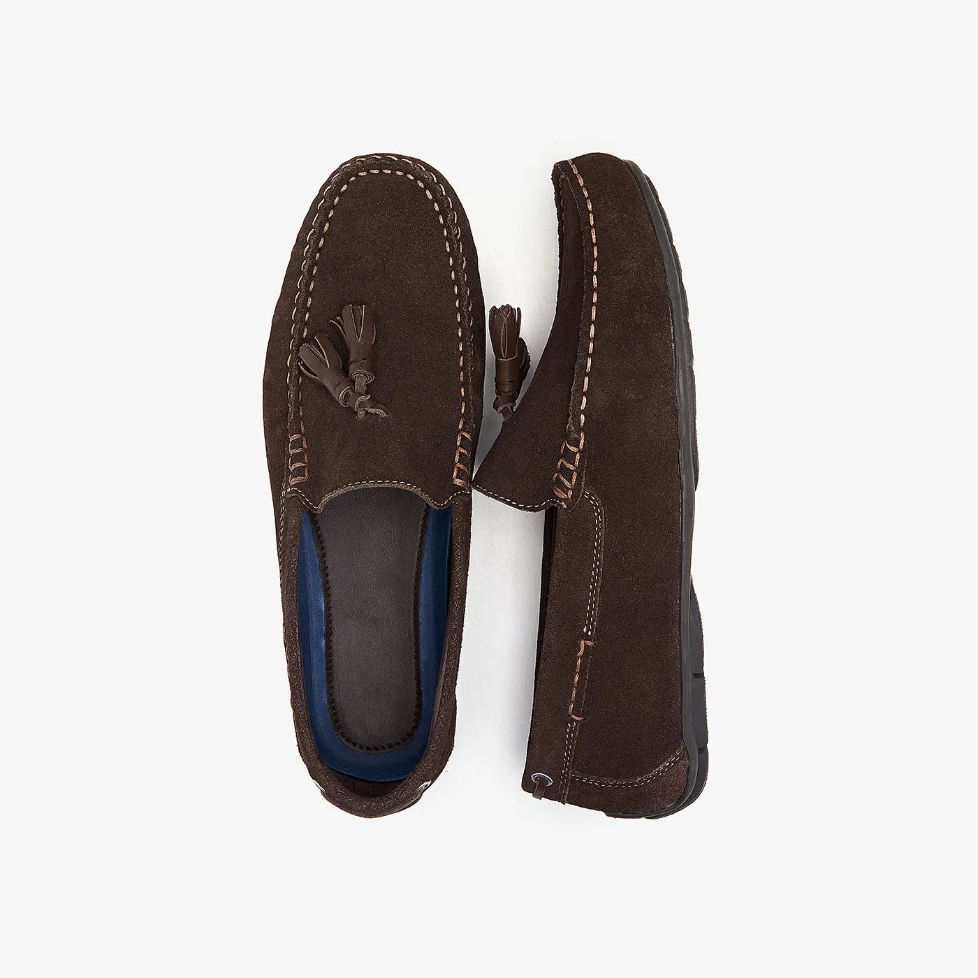 Tassled Leather Loafers for Men