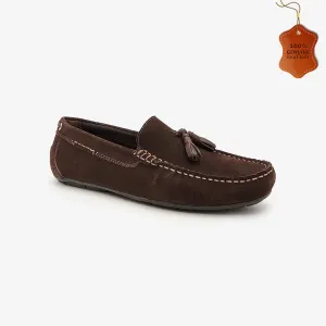 Tassled Leather Loafers for Men