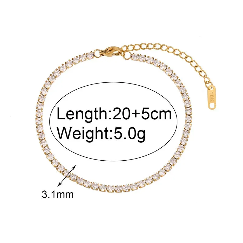 Tennis Diamond Anklet