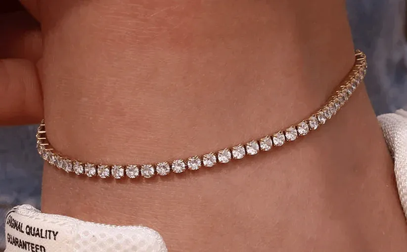 Tennis Diamond Anklet
