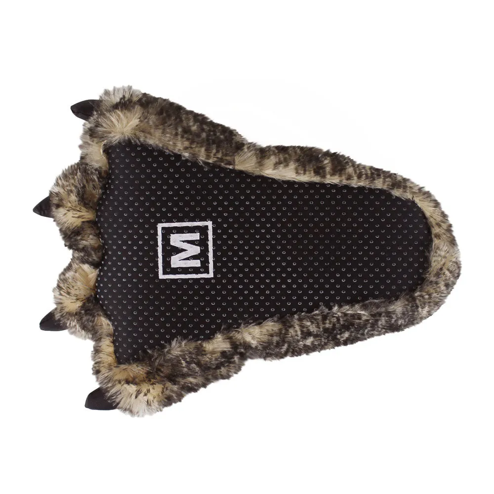 Timber Wolf Paw Slippers