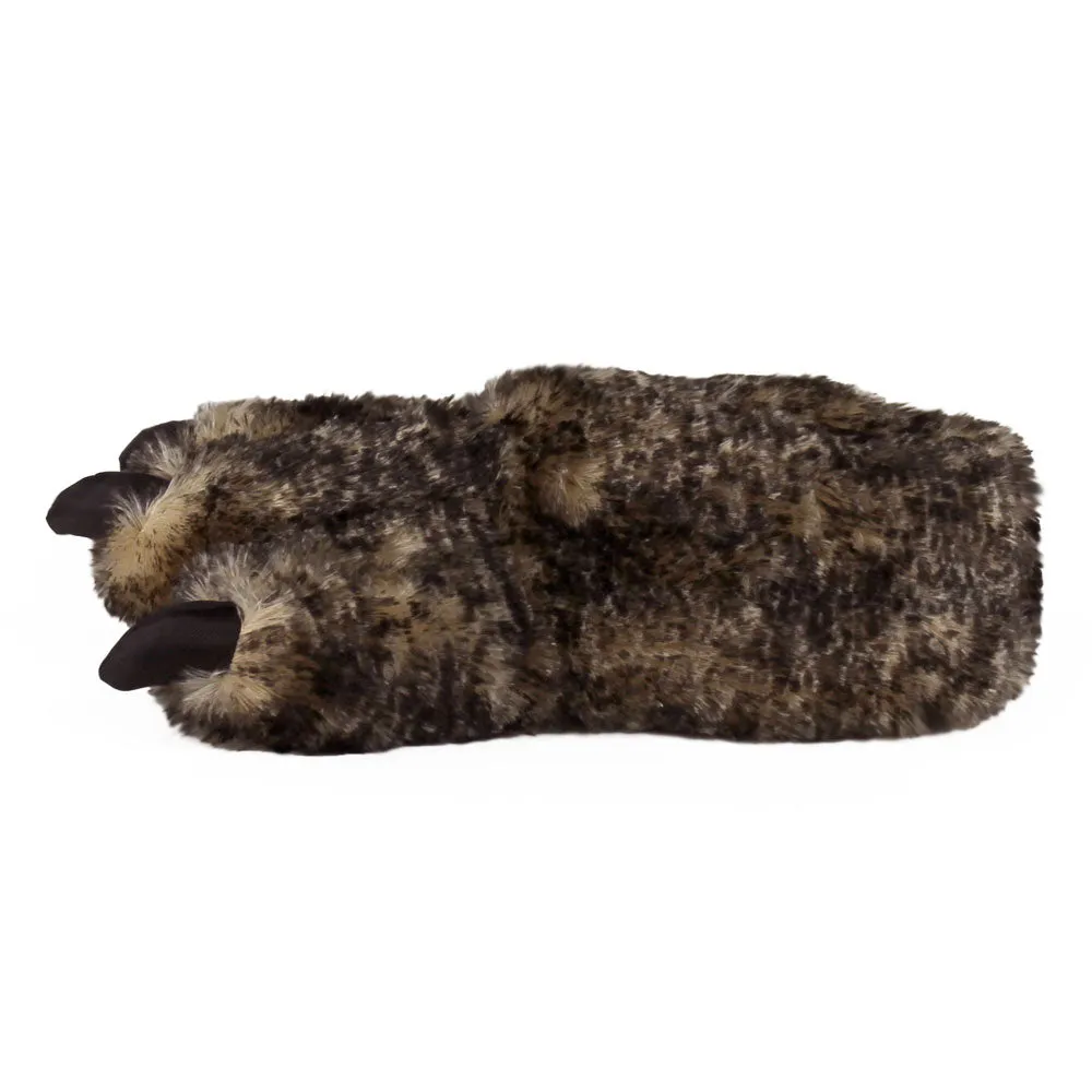 Timber Wolf Paw Slippers