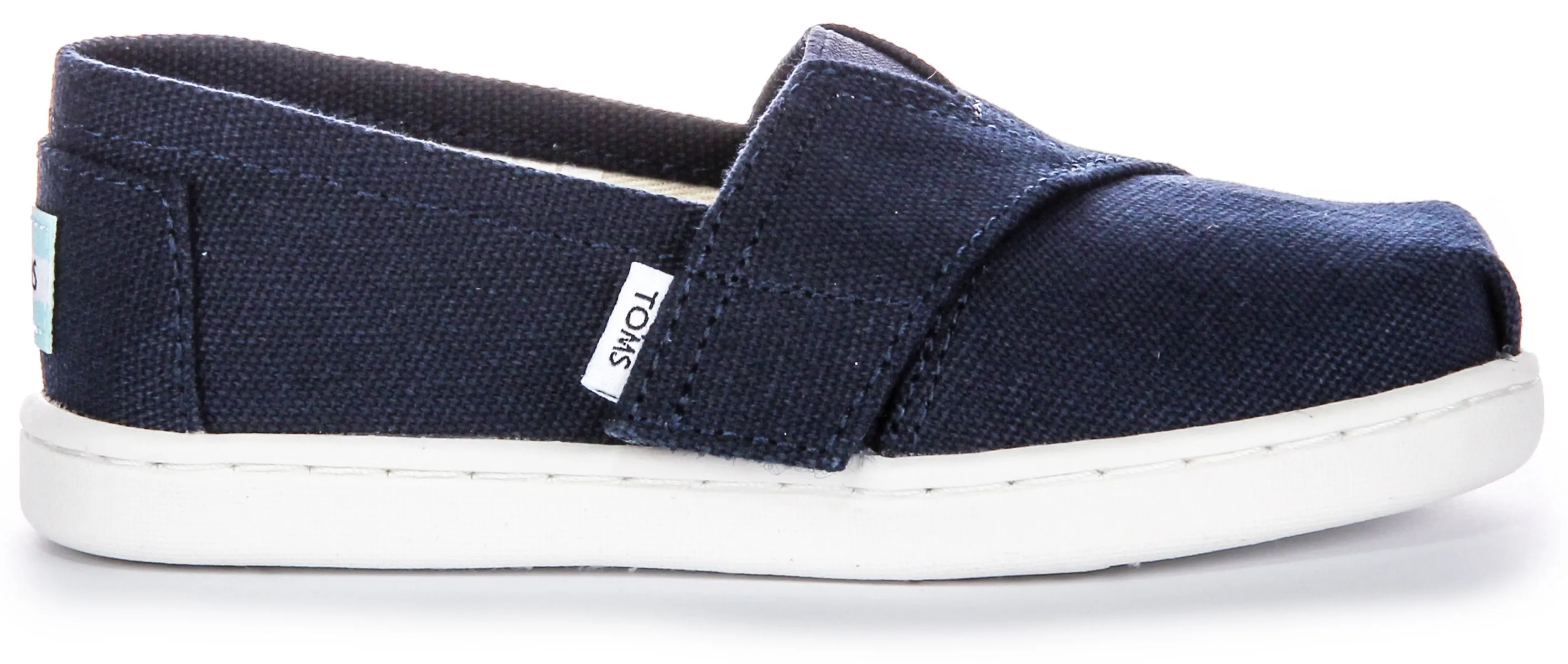 Toms Alpargata Canva In Navy For Toddler