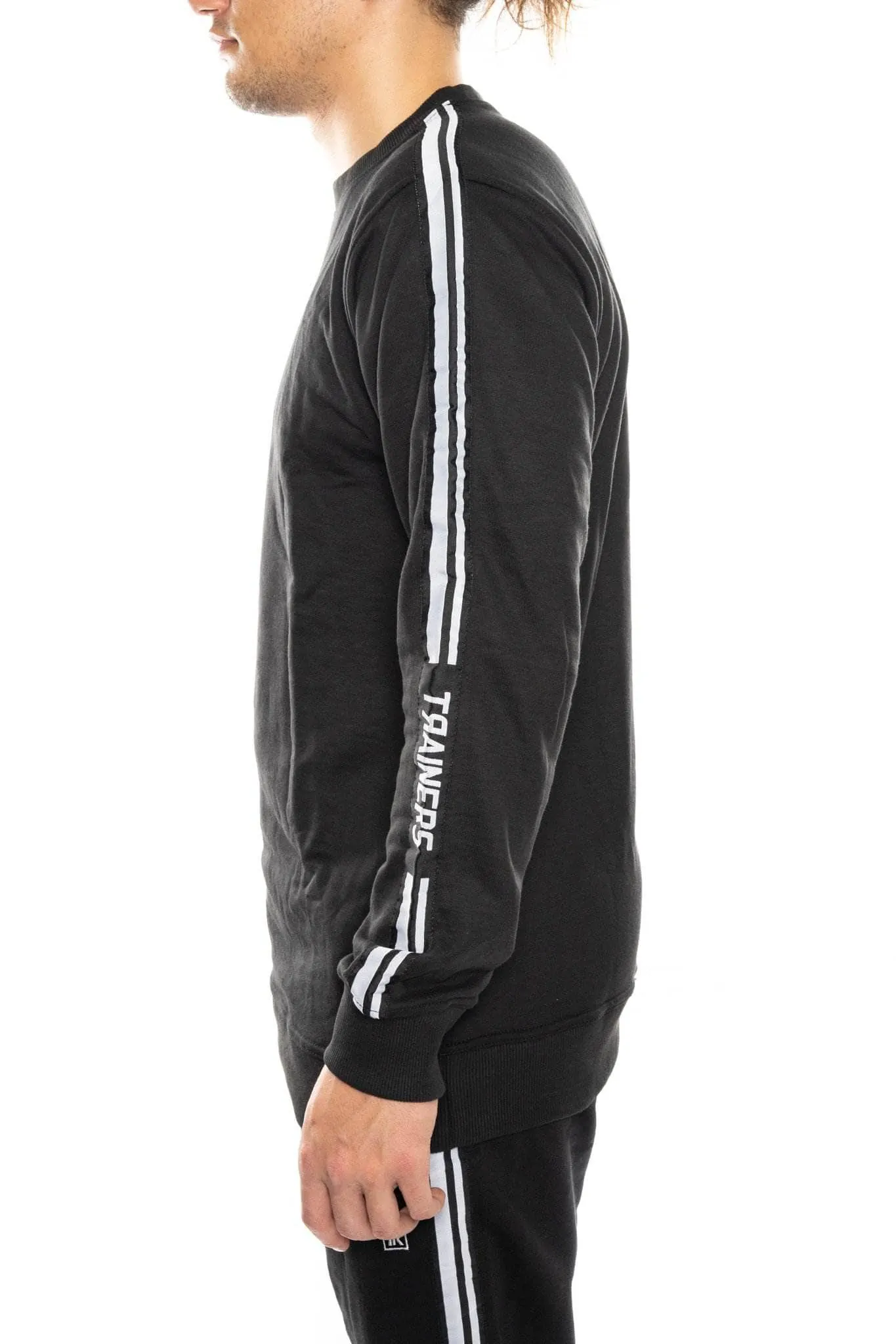 trainers taped crewneck
