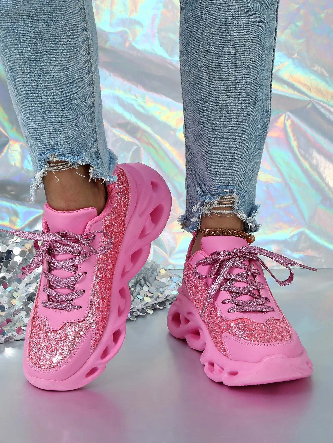 Trendy Glitter Sneakers
