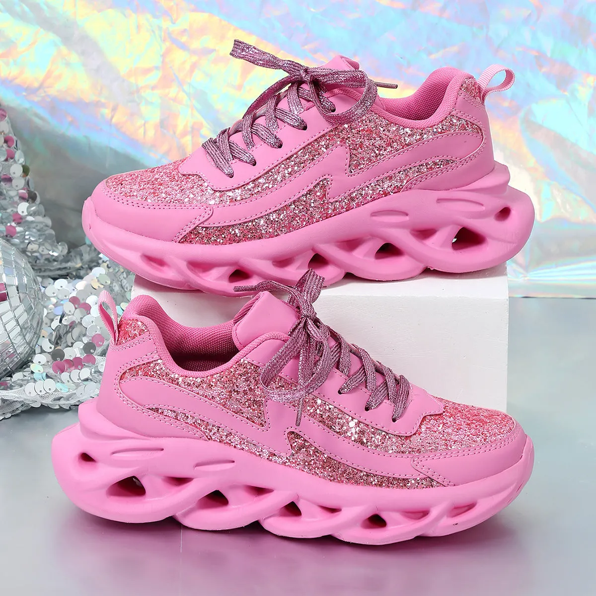Trendy Glitter Sneakers