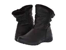 Tundra Donna Short Wide Width Double Zipper Womens Snow Boot