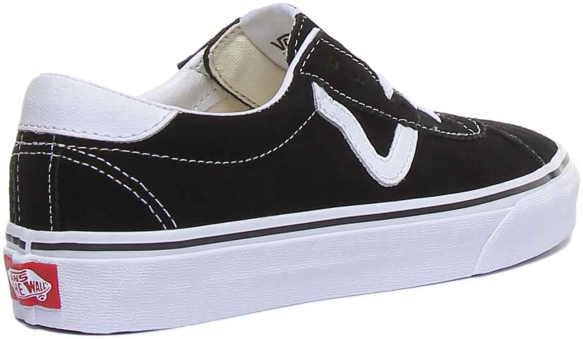 Vans Classic Vans Sport In Black White For Women