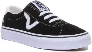 Vans Classic Vans Sport In Black White For Women