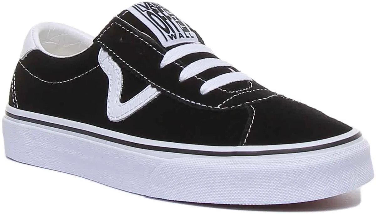 Vans Classic Vans Sport In Black White For Women
