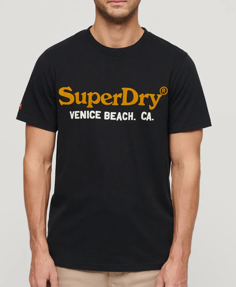 Venue Duo Logo T Shirt - Nero Black Marl