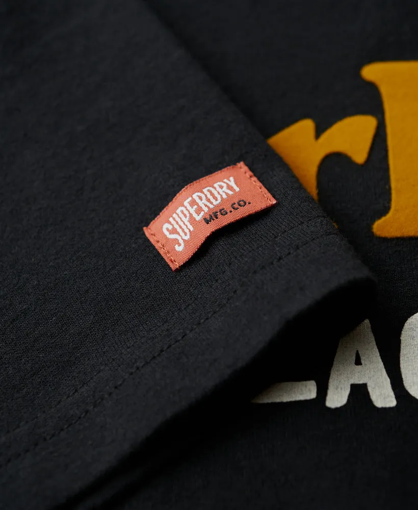 Venue Duo Logo T Shirt - Nero Black Marl