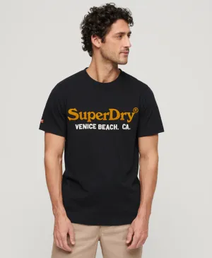 Venue Duo Logo T Shirt - Nero Black Marl