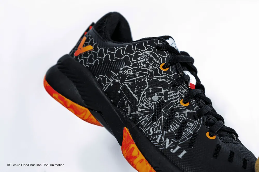 [VICTOR X ONE PIECE] A-OPS C Sanji Black Court Shoes