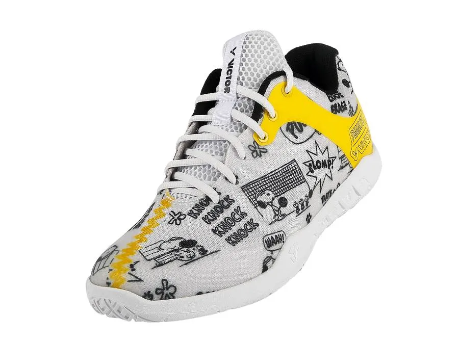 [VICTOR X PEANUTS Snoopy SN-VG] White Court Shoes