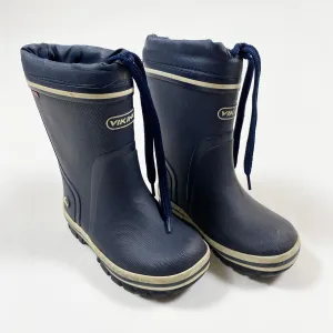 Viking navy warm rain boots 25