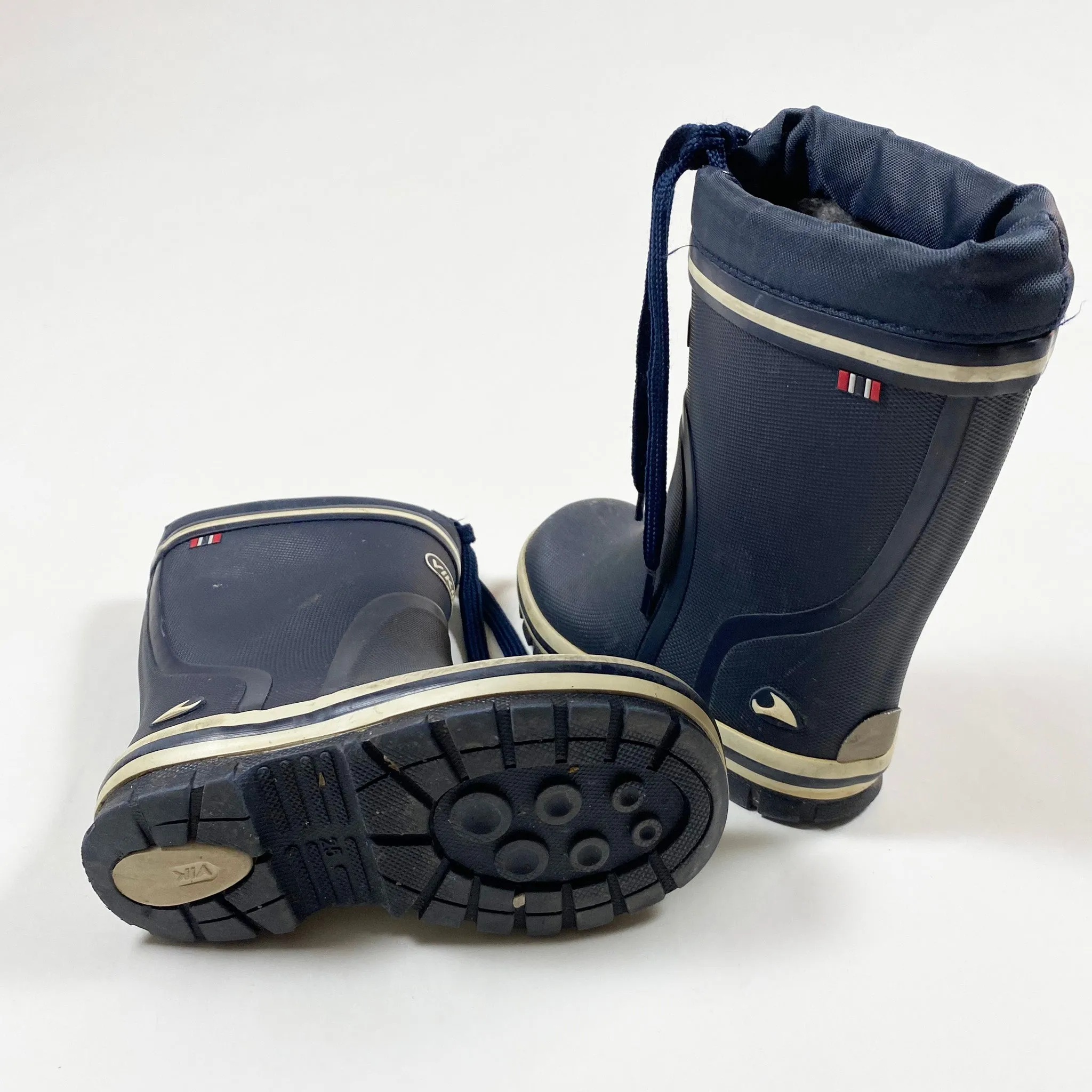 Viking navy warm rain boots 25