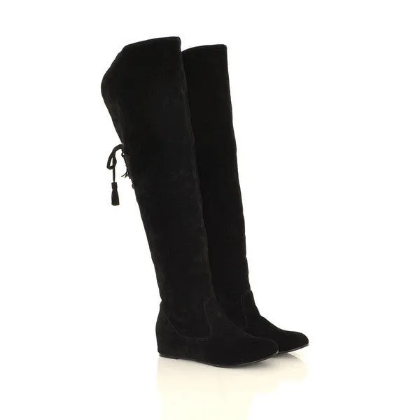 Warm Frosted Knee-High Increased Boots