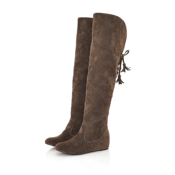 Warm Frosted Knee-High Increased Boots