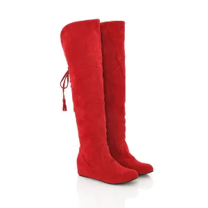 Warm Frosted Knee-High Increased Boots