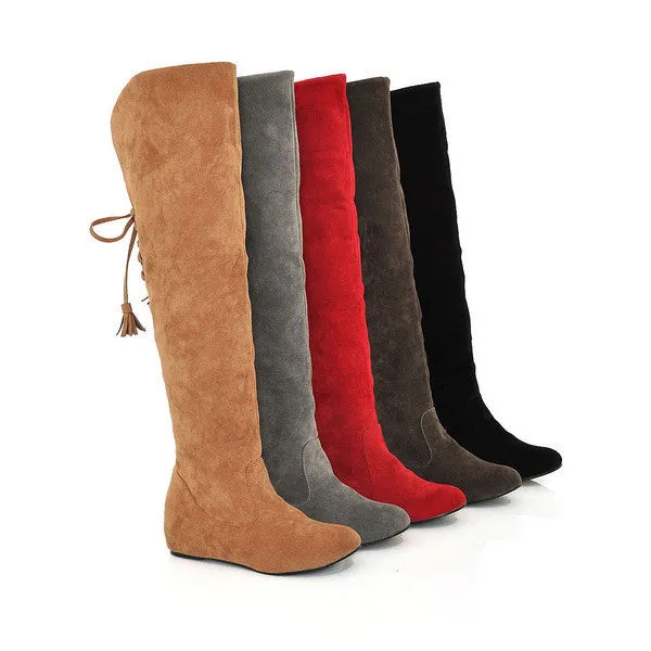 Warm Frosted Knee-High Increased Boots