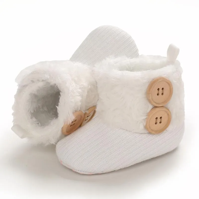 Warm Plush Boots - White