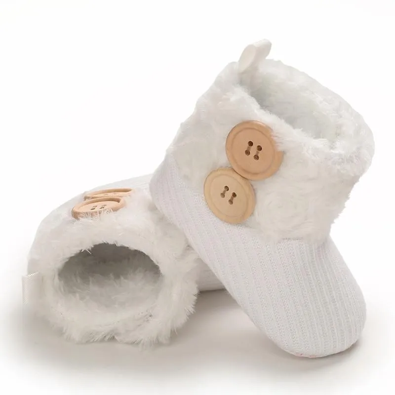 Warm Plush Boots - White