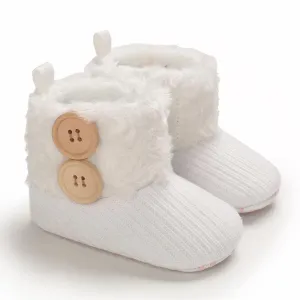 Warm Plush Boots - White