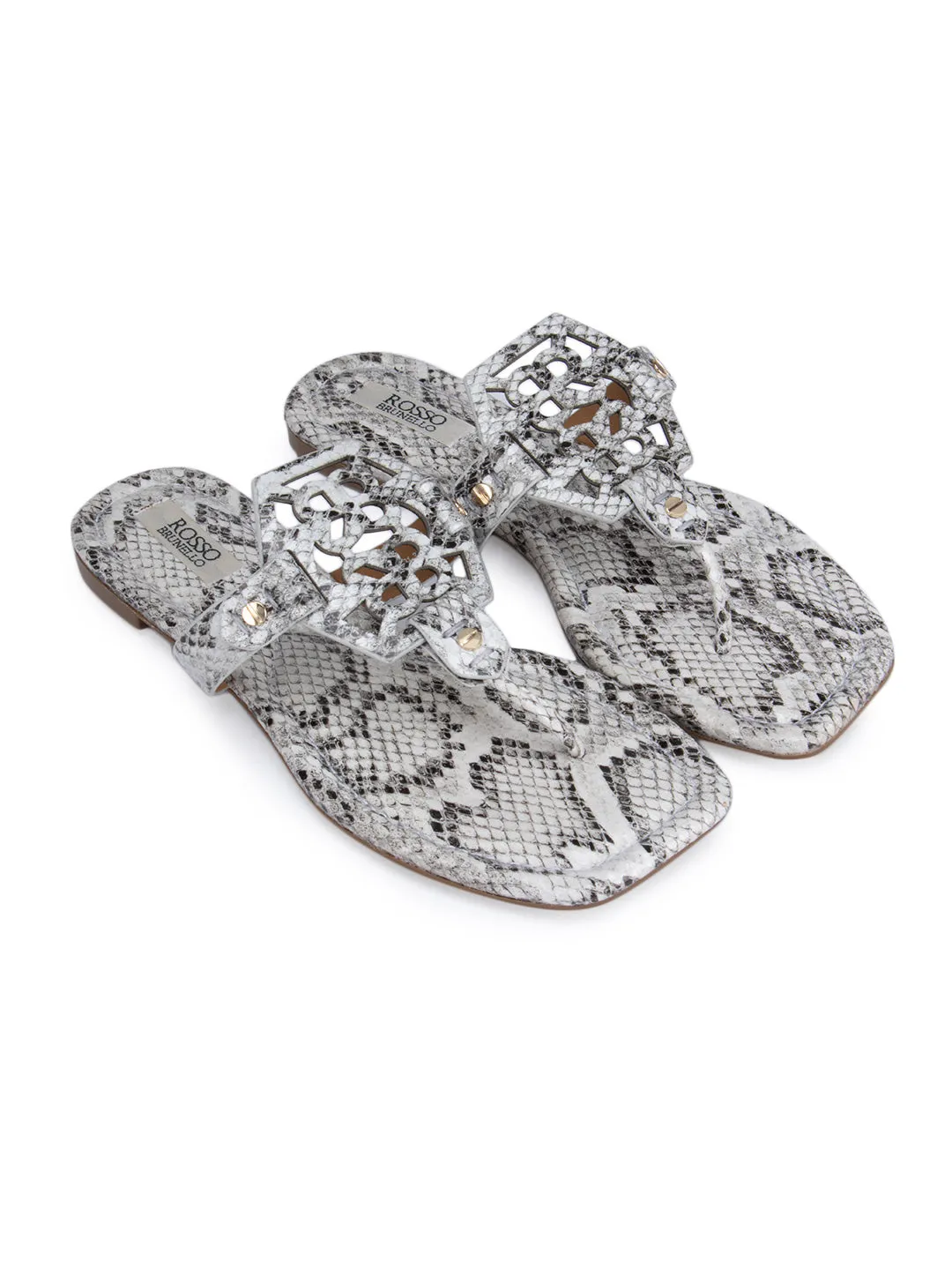 White Printed Logo Sliders