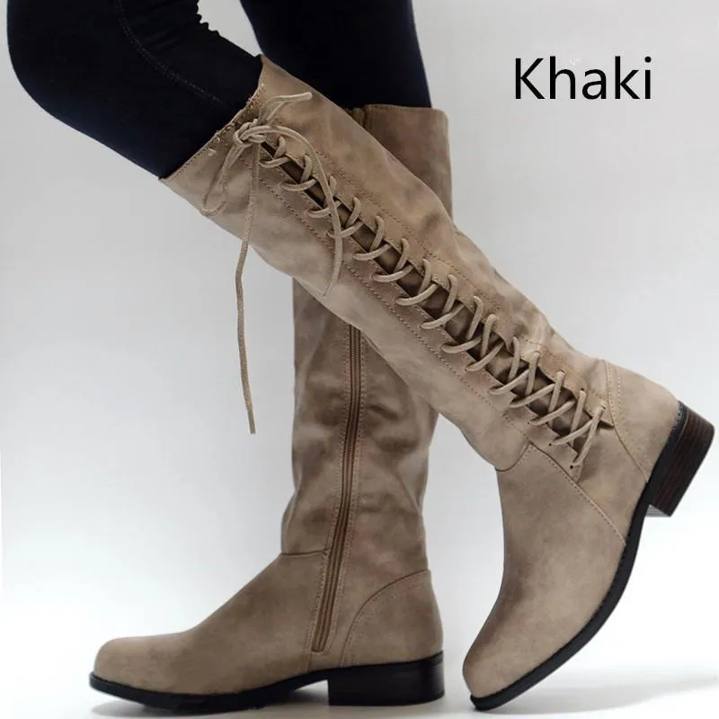 Winter Warm Bandage Long Boots