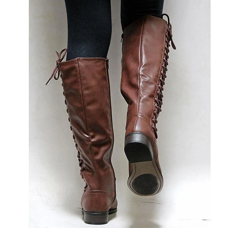 Winter Warm Bandage Long Boots