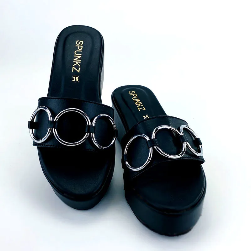 Women Wedge Chain Heels