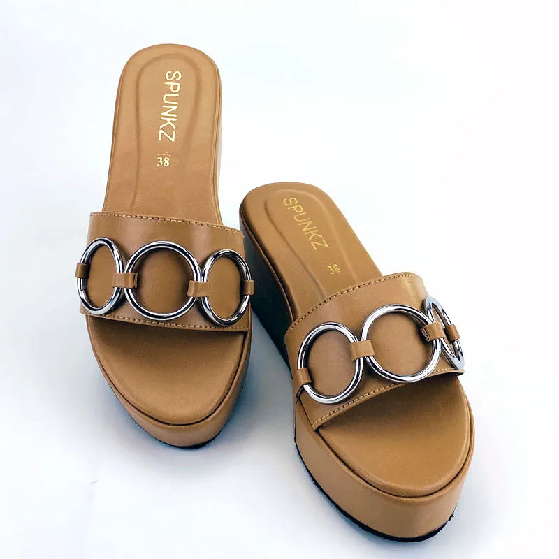 Women Wedge Chain Heels