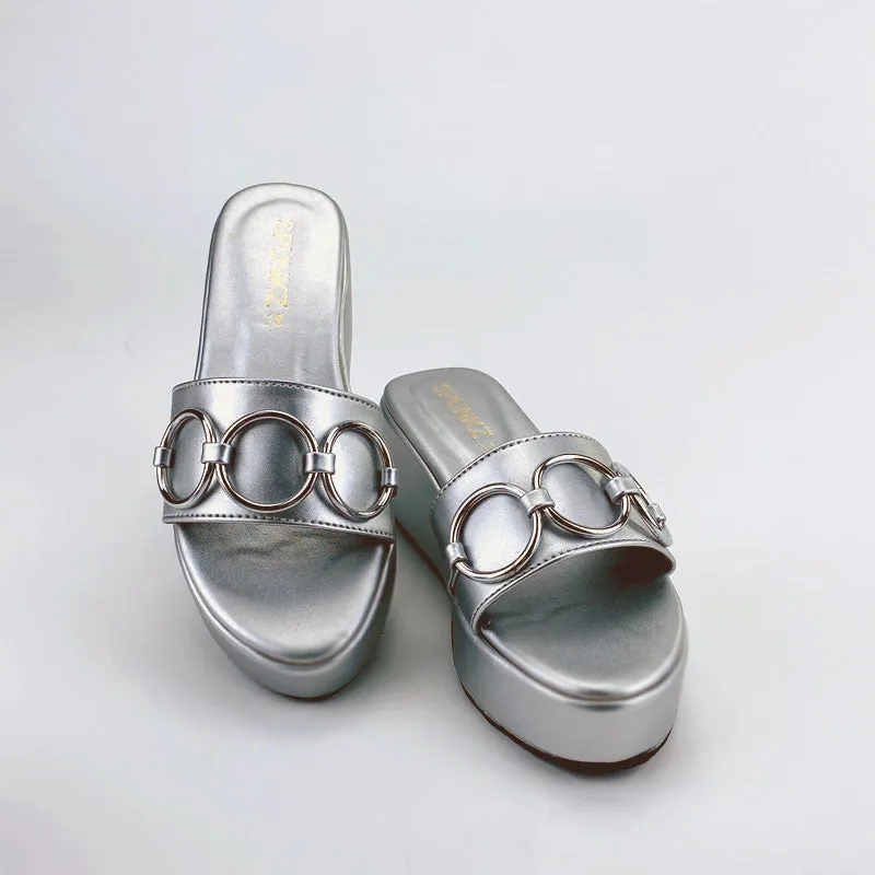 Women Wedge Chain Heels