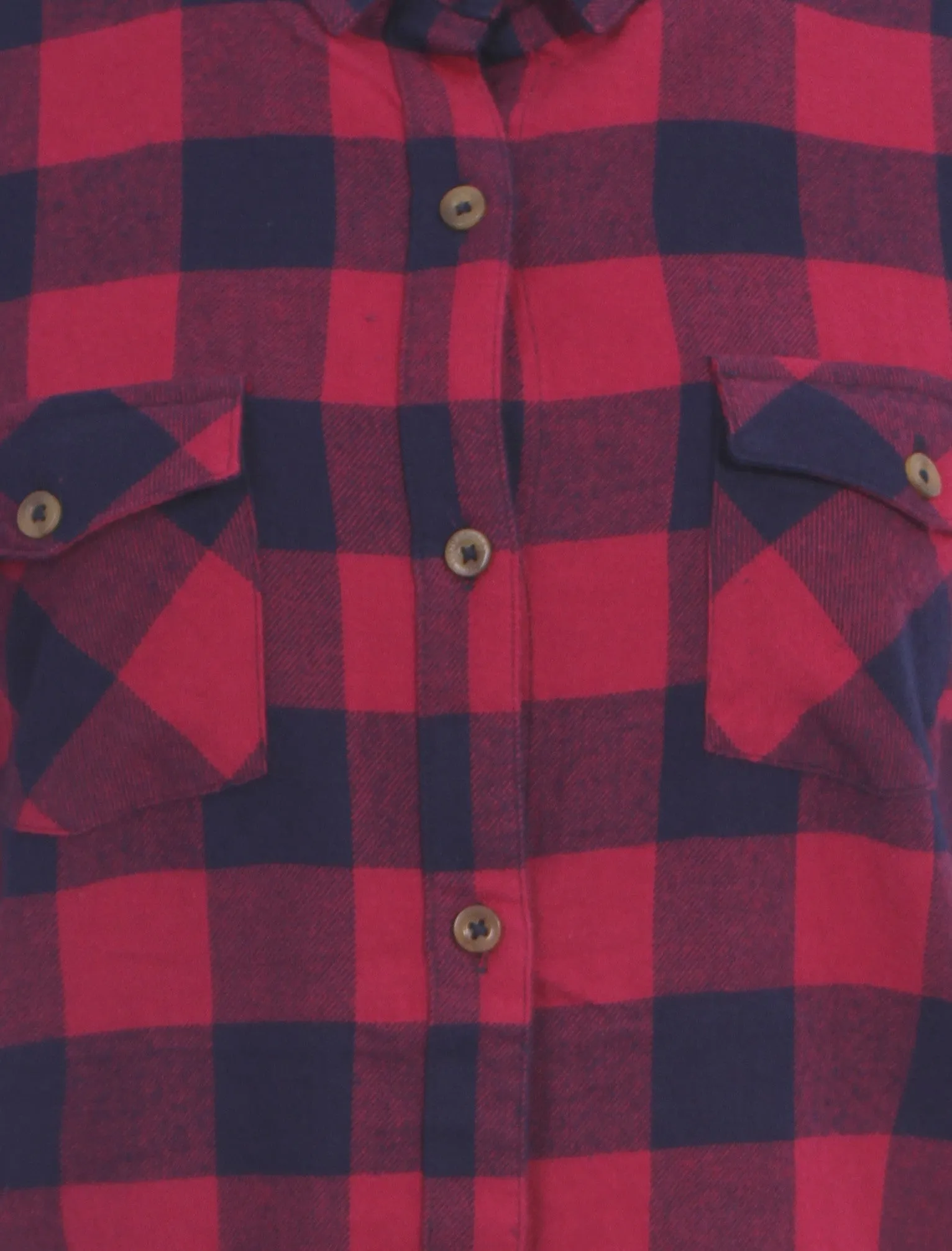 Women's classic checked flannel purple shirt - Tokyo Laundry