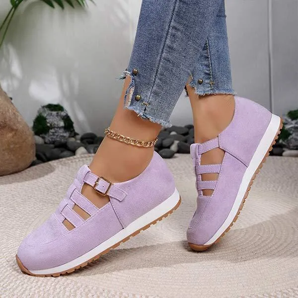 Women's Cutout Casual Flats 68613289C