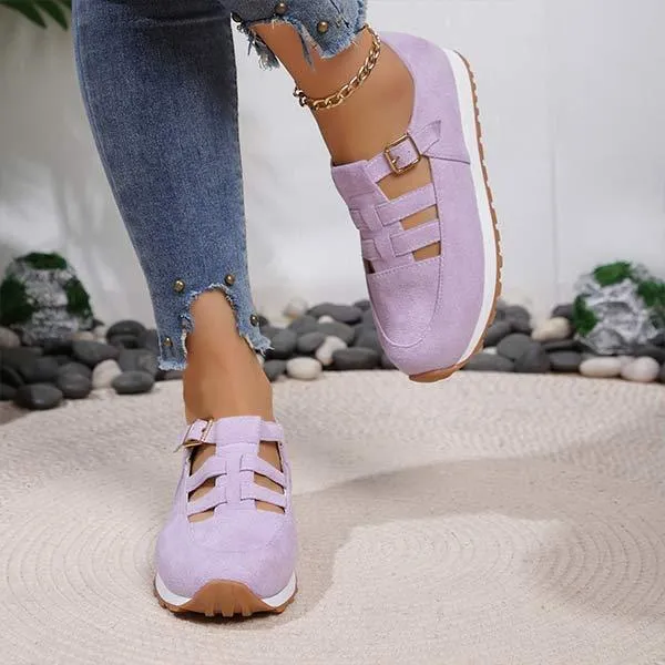 Women's Cutout Casual Flats 68613289C