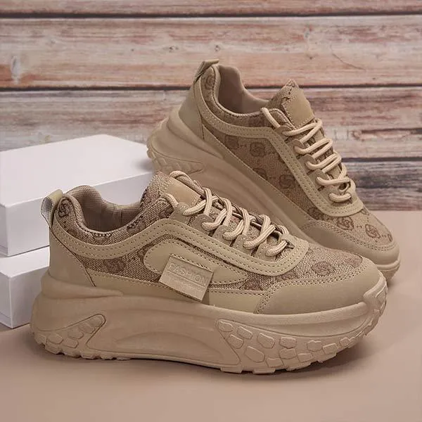 Women's Fashion Lace-Up Sneakers 73984756C