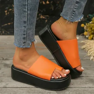 Women's Fashion Platform Slide Sandals 18237272C