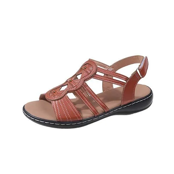 Women's Flat Casual Peep-Toe Roman Sandals 33894236C
