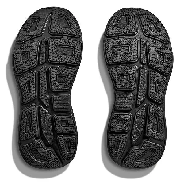 Womens Hoka Bondi 9 Extra Wide in Black/Black