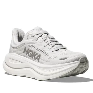 Womens Hoka Bondi 9 Extra Wide in Stardust/Silver