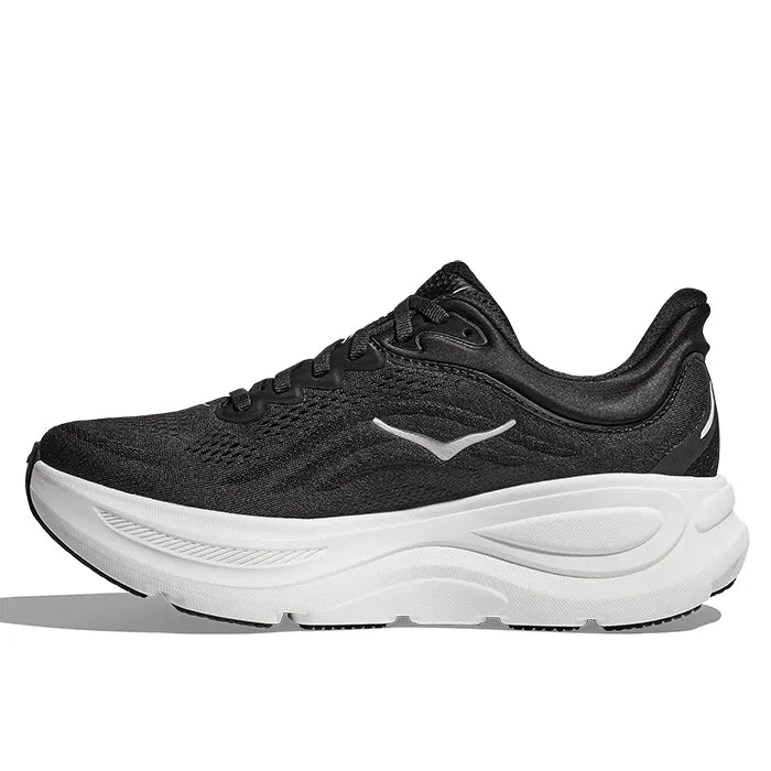 Womens Hoka Bondi 9 in Black/White