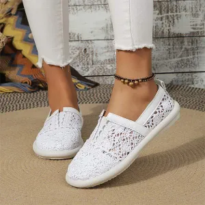Women's Lace Slip-On Flat Shoes 16878131C