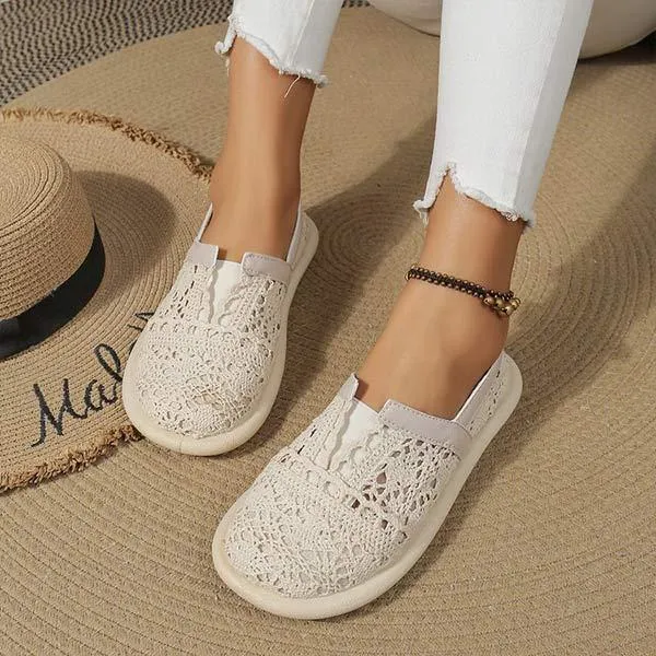 Women's Lace Slip-On Flat Shoes 16878131C