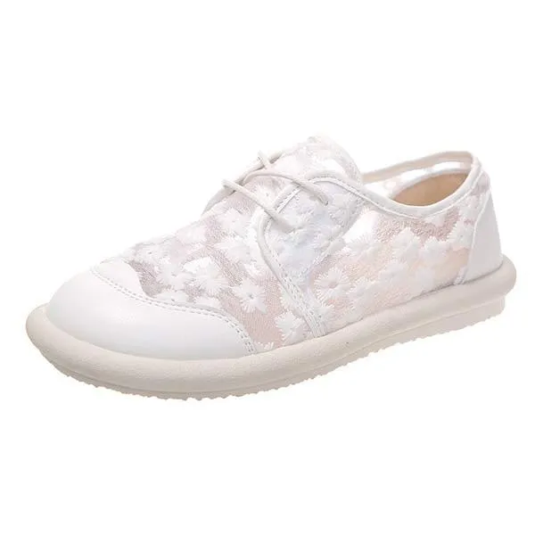 Women's Lace-Up Flat Shoes 13578039C