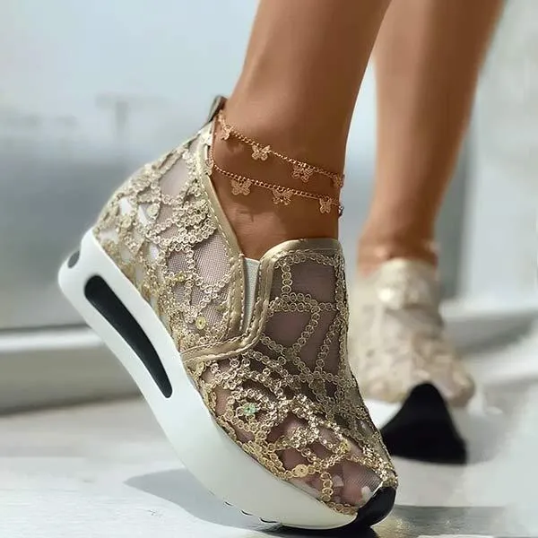 Women'S Mesh Platform Slip-On Sneakers 26275729C