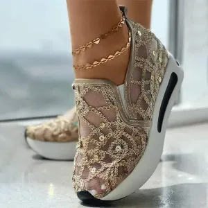 Women'S Mesh Platform Slip-On Sneakers 26275729C
