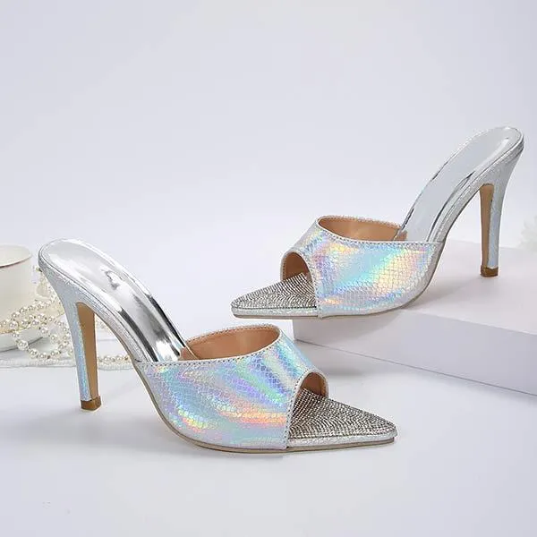 Women's Pointed-Toe High Heel Slippers 46396737C